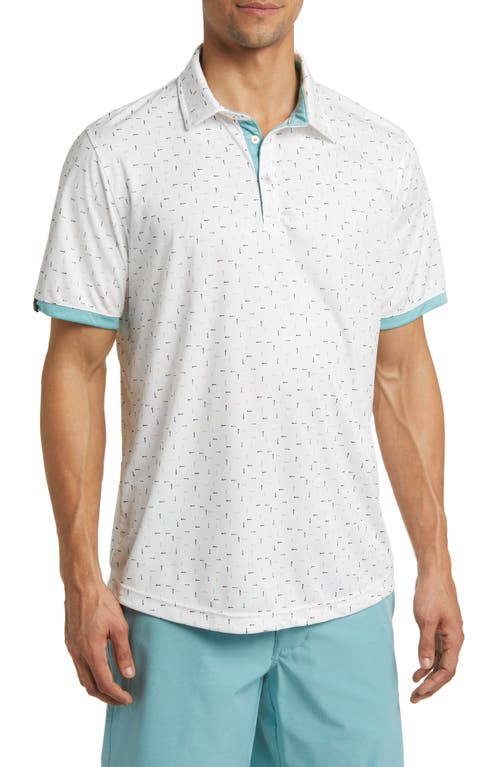 Swannies Fraser Golf Polo in White-Marine at Nordstrom, Size Xx-Large