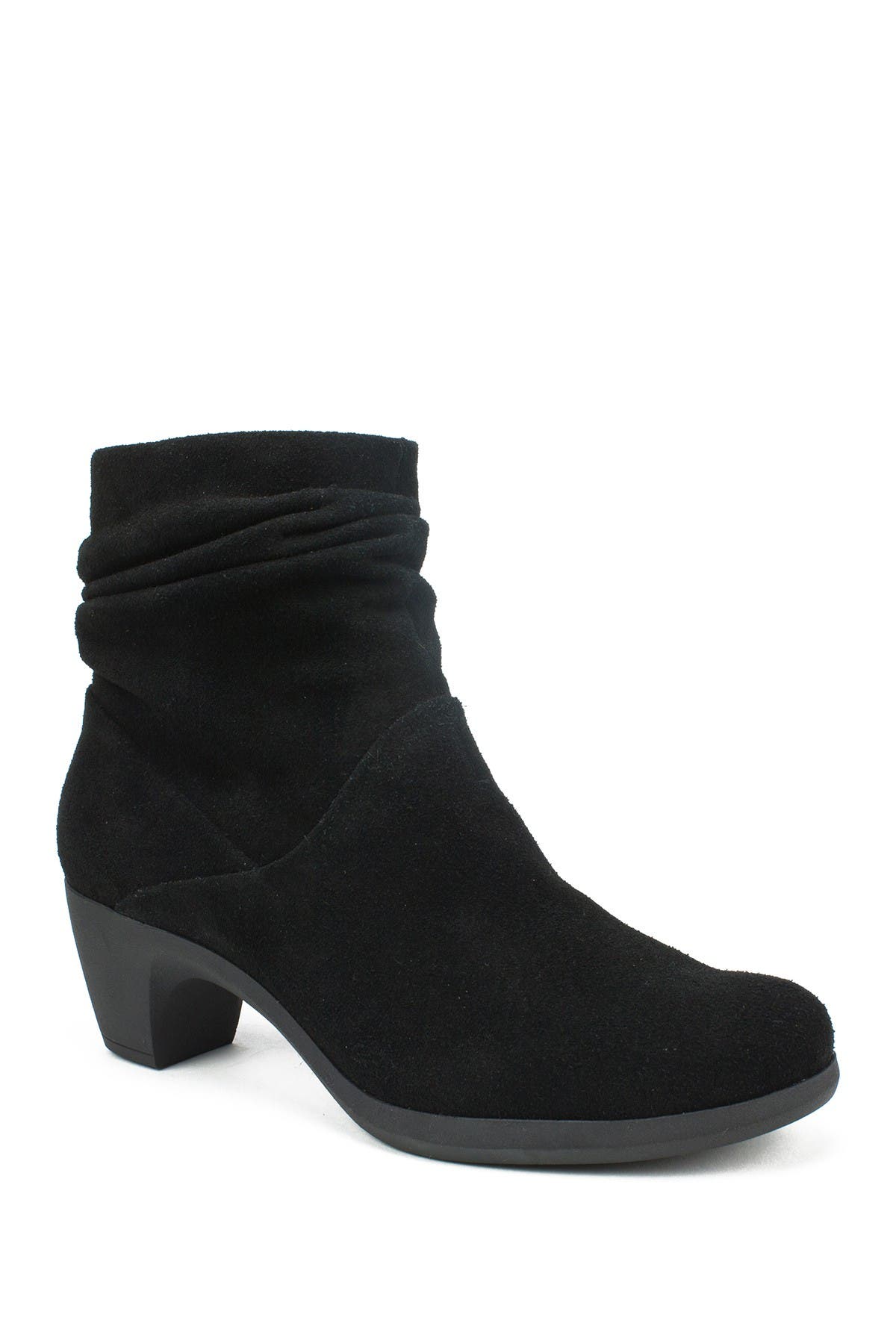 white mountain suede booties