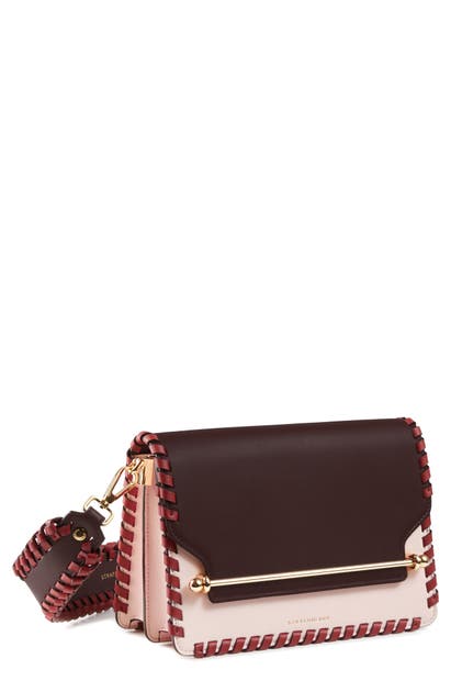 Click to view more detailed imagery on our partner's website Strathberry East/west Whipstitch Leather Shoulder Bag In Soft Pink