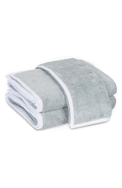 Matouk Enzo Guest Bath Towel In Pool/white