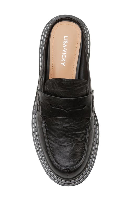 Lisa Vicky Pace Loafer Mule In Black