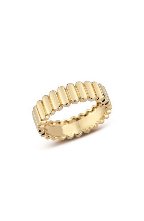 Melody Eden Vertical Bar Ring in Yellow Gold
