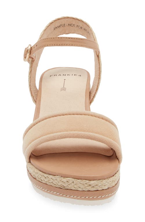Frankie4 Harris Espadrille Sandal In Camel Suede