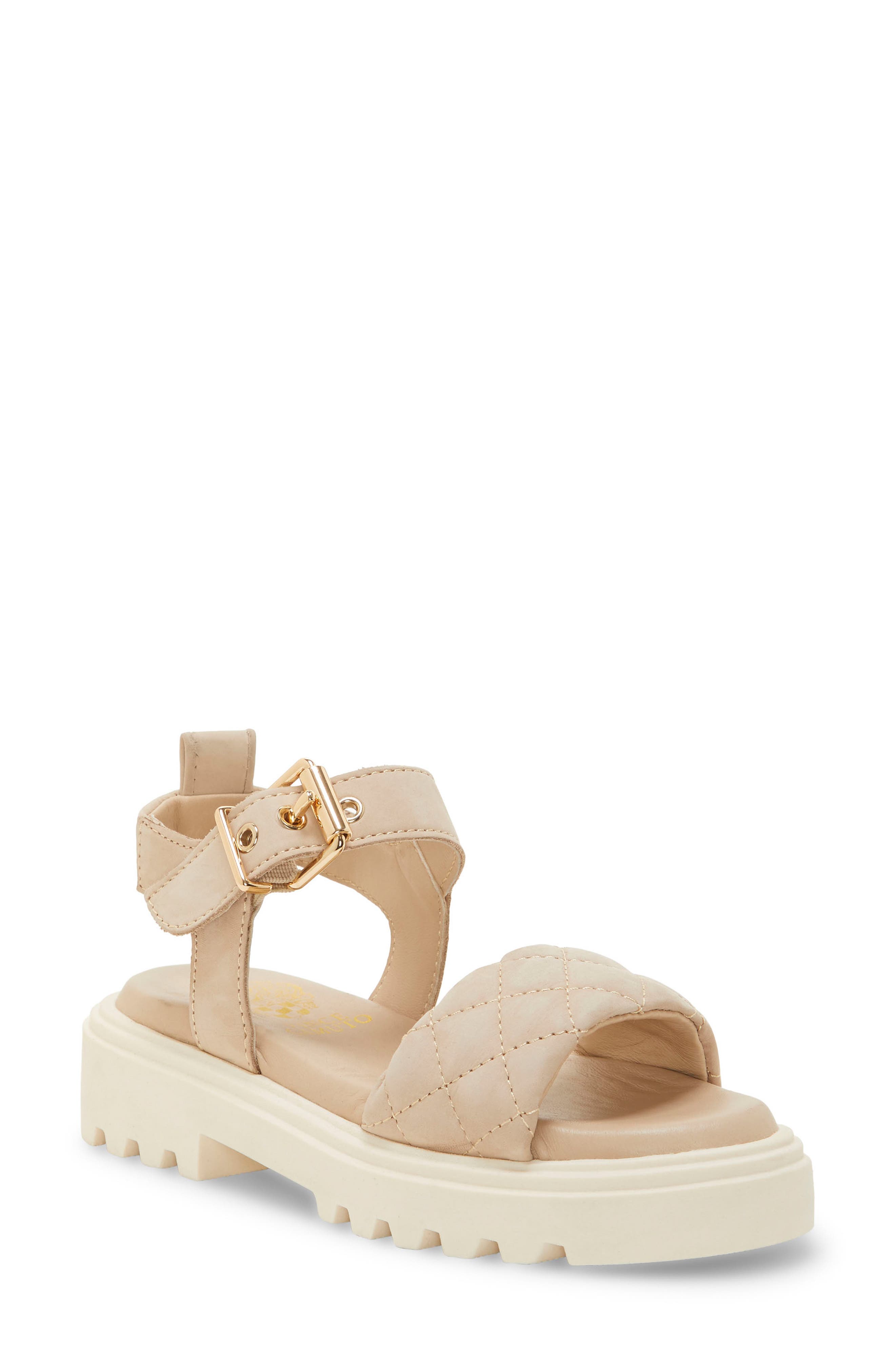 vince camuto beige sandals