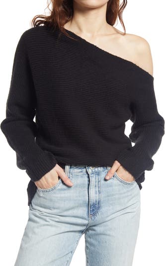 Treasure Bond Ribbed One Shoulder Pullover Nordstrom Treasure Bond Ribbed One Shoulder Pullover Nordstrom