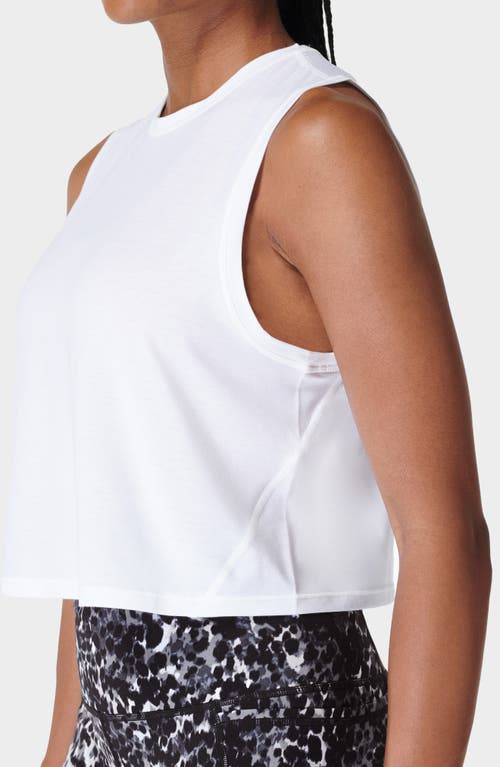 Shop Sweaty Betty Breathe Easy Crop Seamless Muscle Tank In White