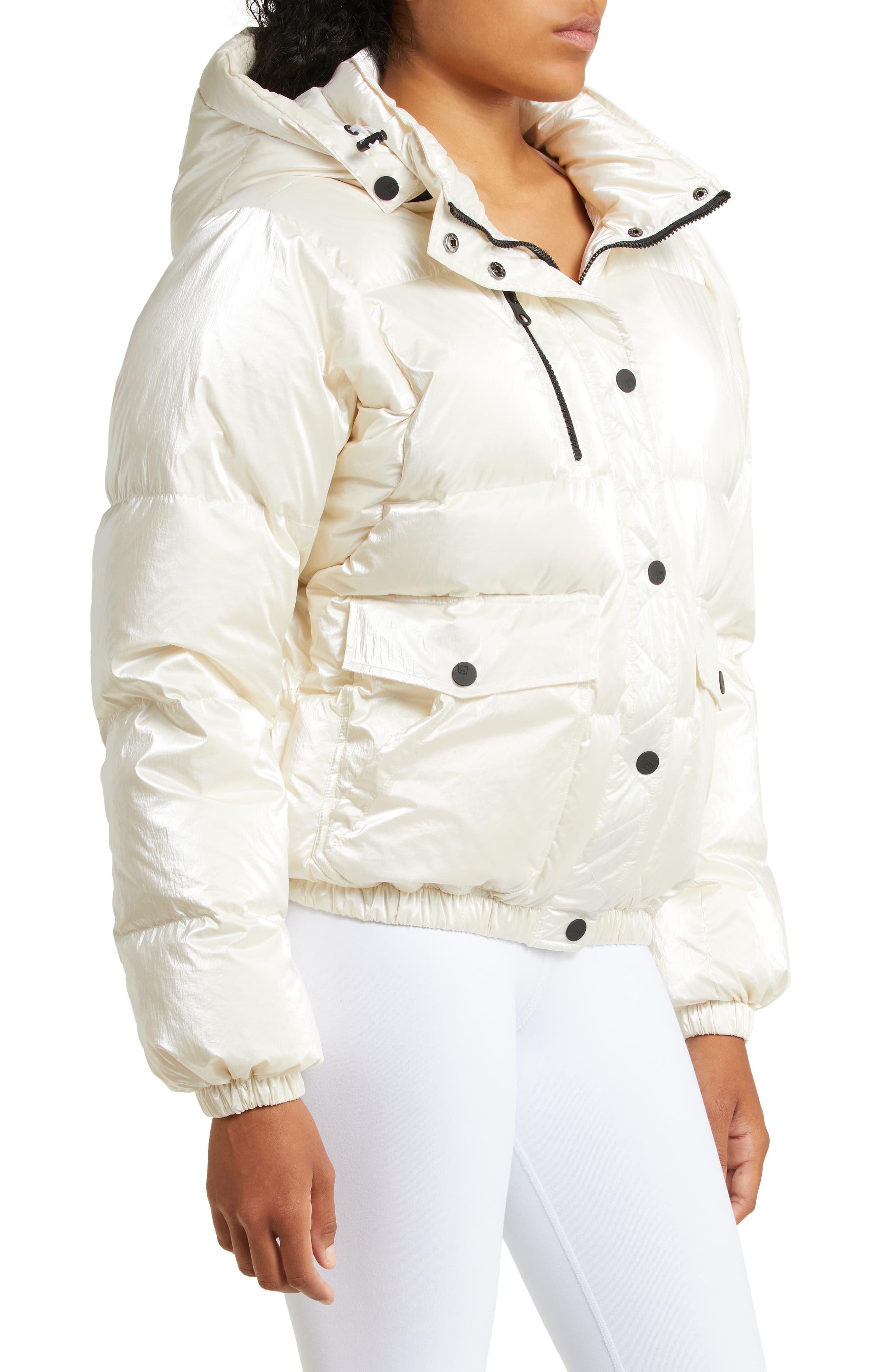 mont blanc hooded puffer jacket