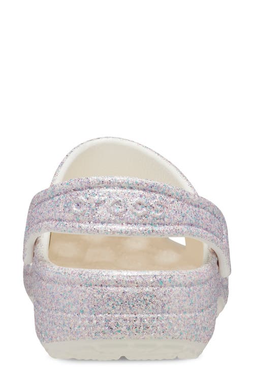 Shop Crocs Kids' Classic Glitter Clog In Mystic Glitter