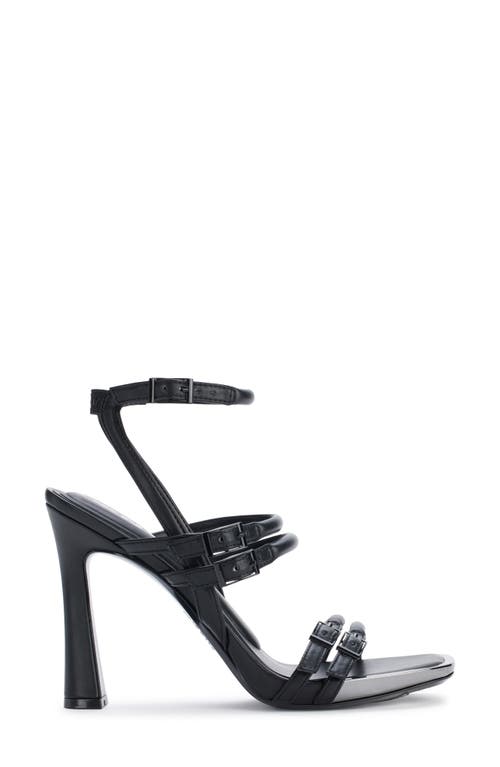 Shop Dkny Cyril Ankle Strap Sandal In Black