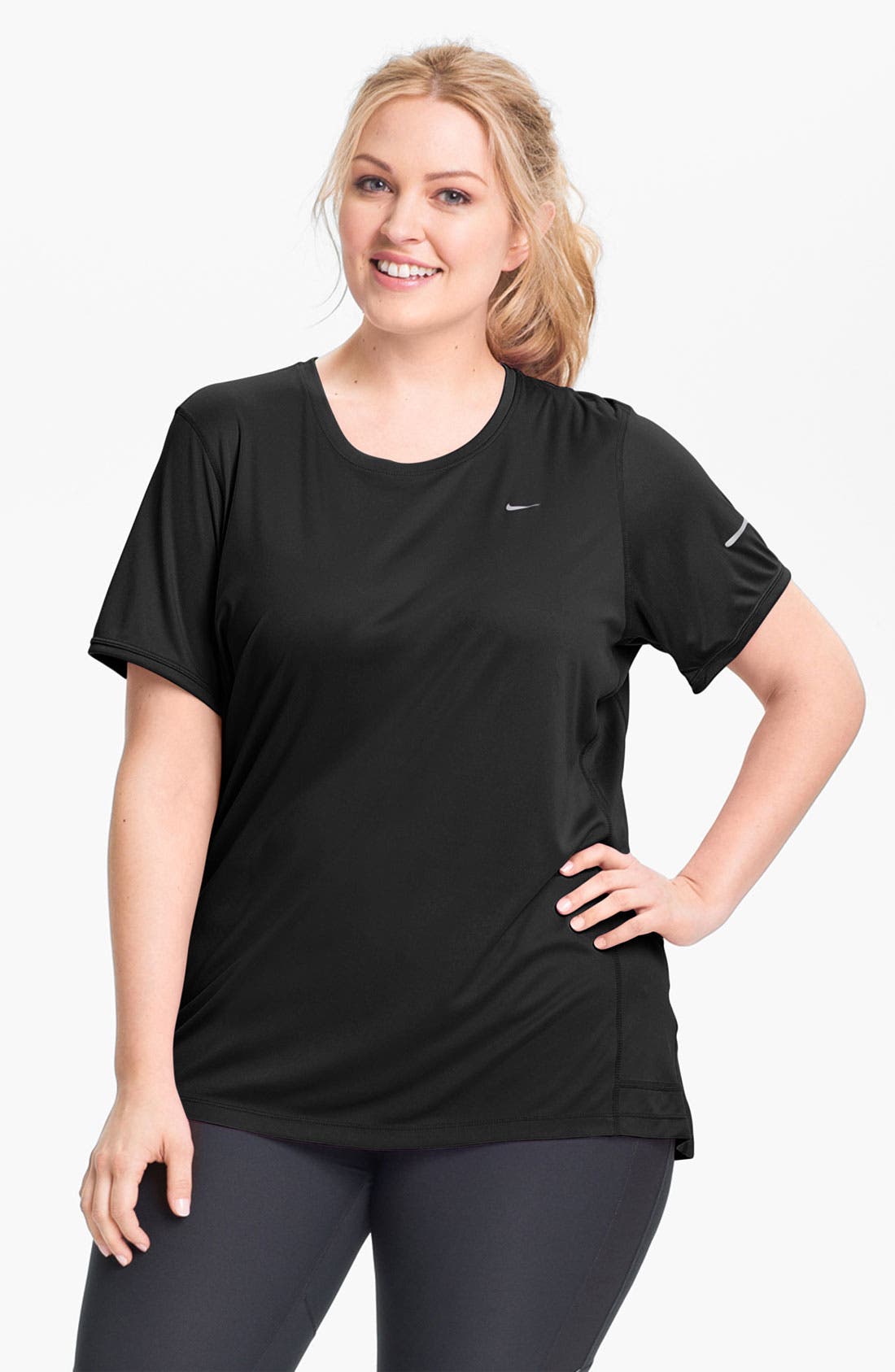 nike miler t shirt purple