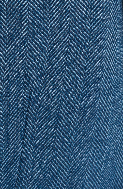Savile Row Co Herringbone Sport Coat In Blue