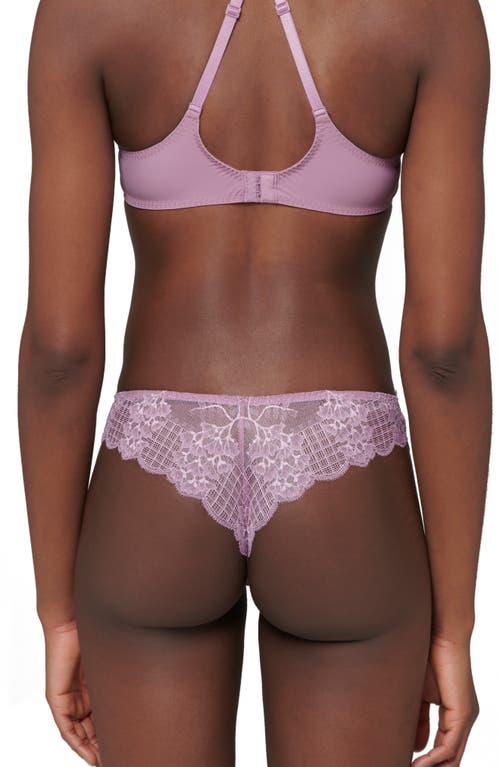 Shop Simone Perele Reve Underwire 3d Plunge Bra In Glamorous Mauve