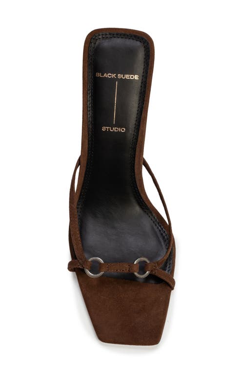 Shop Black Suede Studio Frankie 65 Sandal In Brown