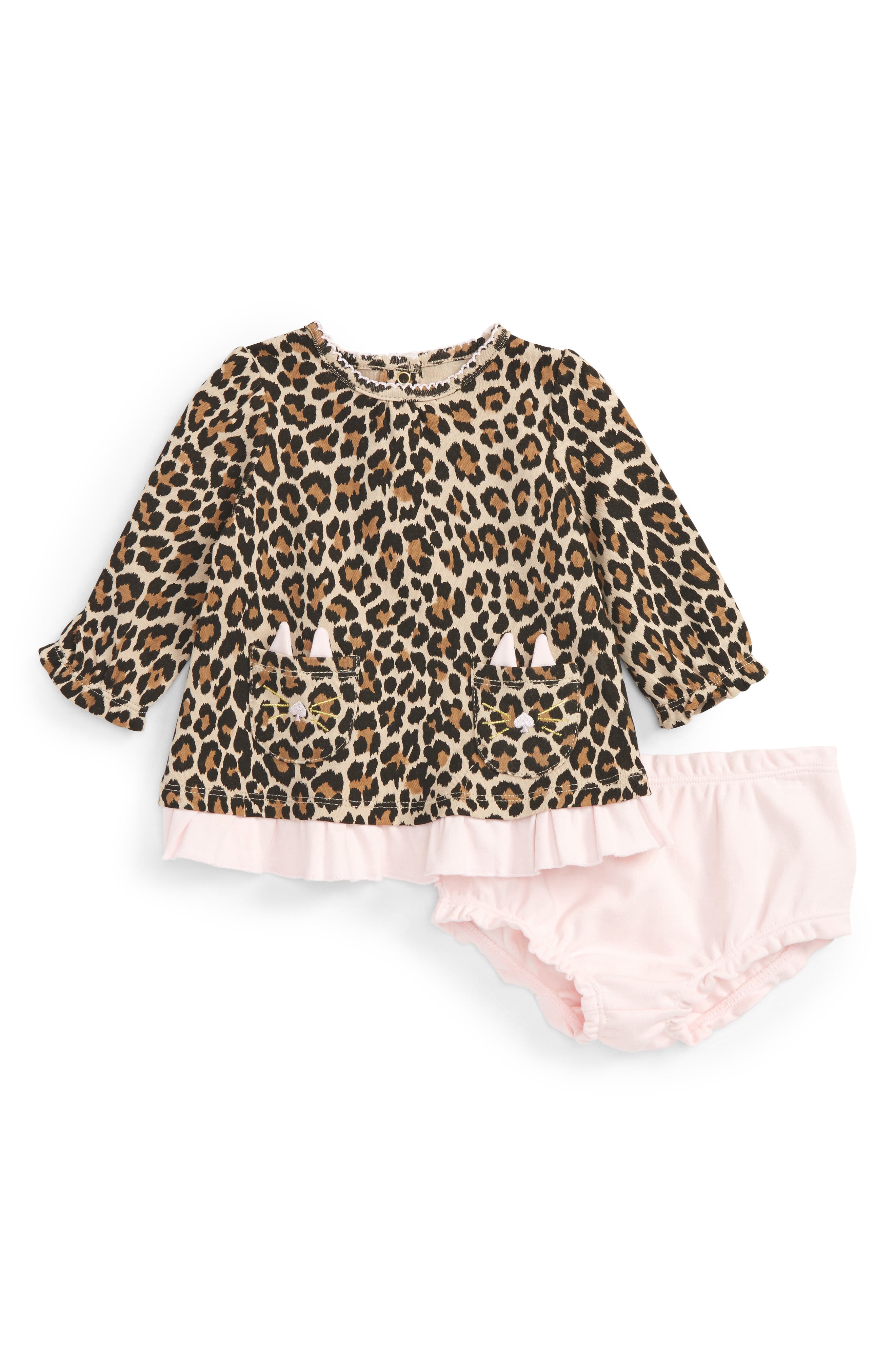 kate spade pink leopard dress