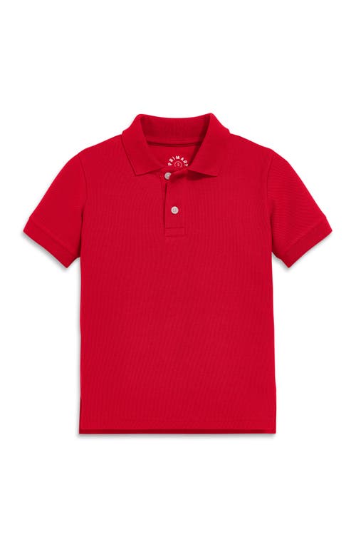 Shop Primary Short Sleeve Pique Polo In Cherry