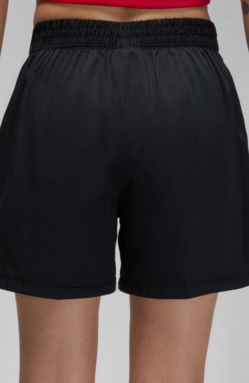 Shop Jordan Woven Shorts In Black/gym Red