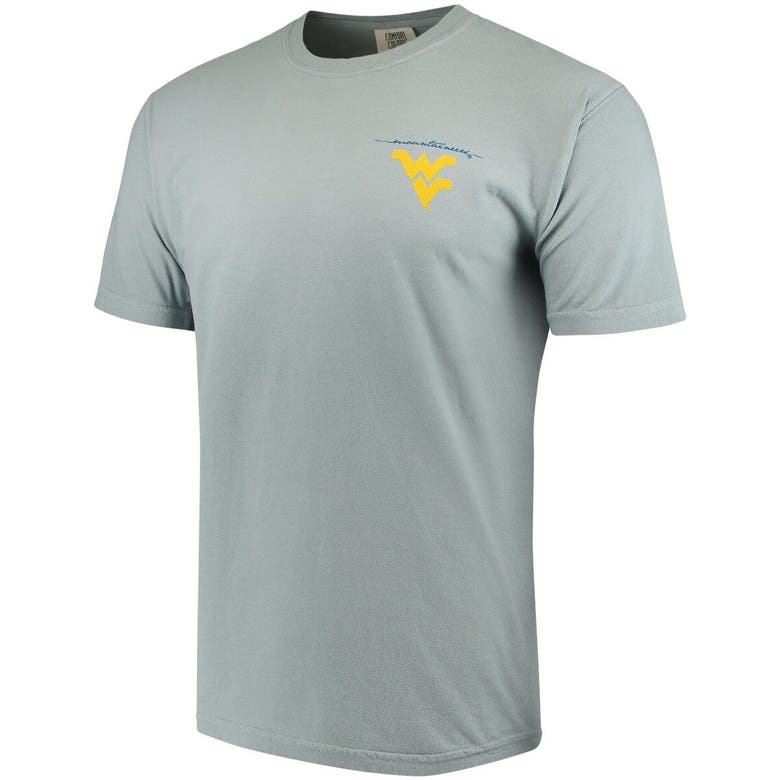 Image One Gray West Virginia Mountaineers Canoe Local Comfort Colors T-shirt