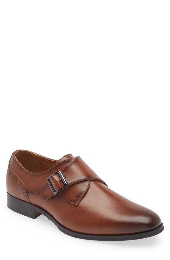 Shop Abound Caden Single Monk Strap Loafer In Brown Patina