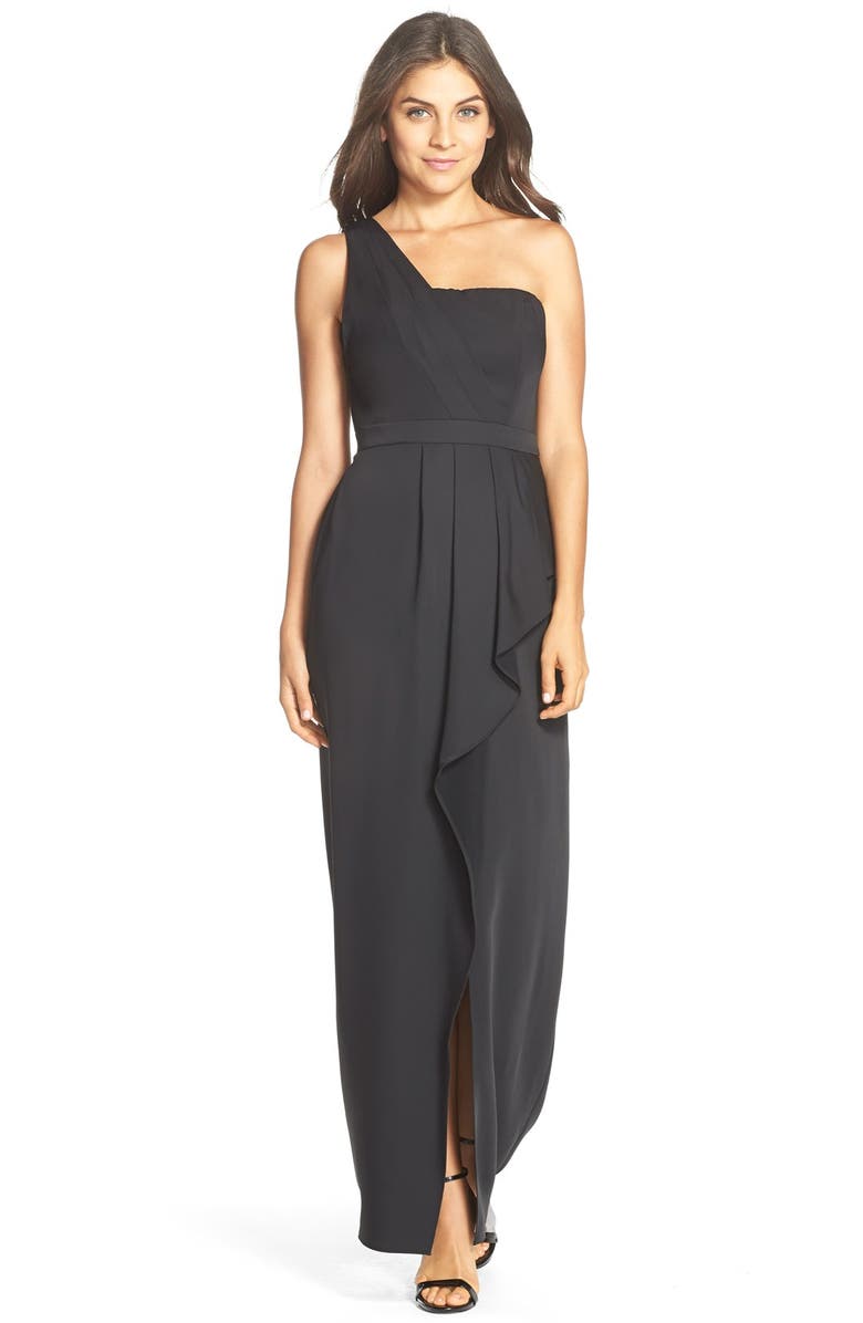 BCBGMAXAZRIA 'Kristine' One-Shoulder Peplum Gown | Nordstrom