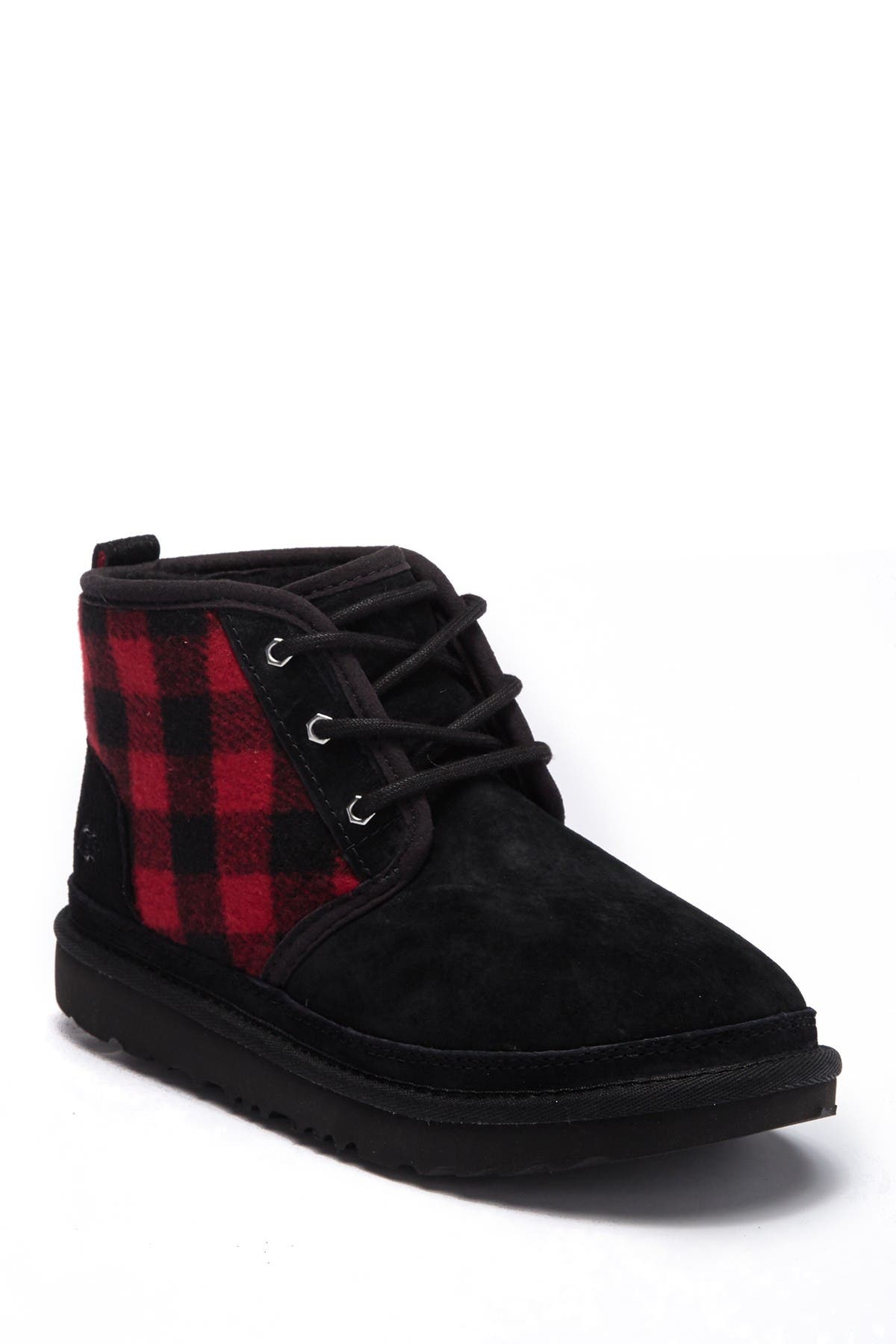 red and black uggs