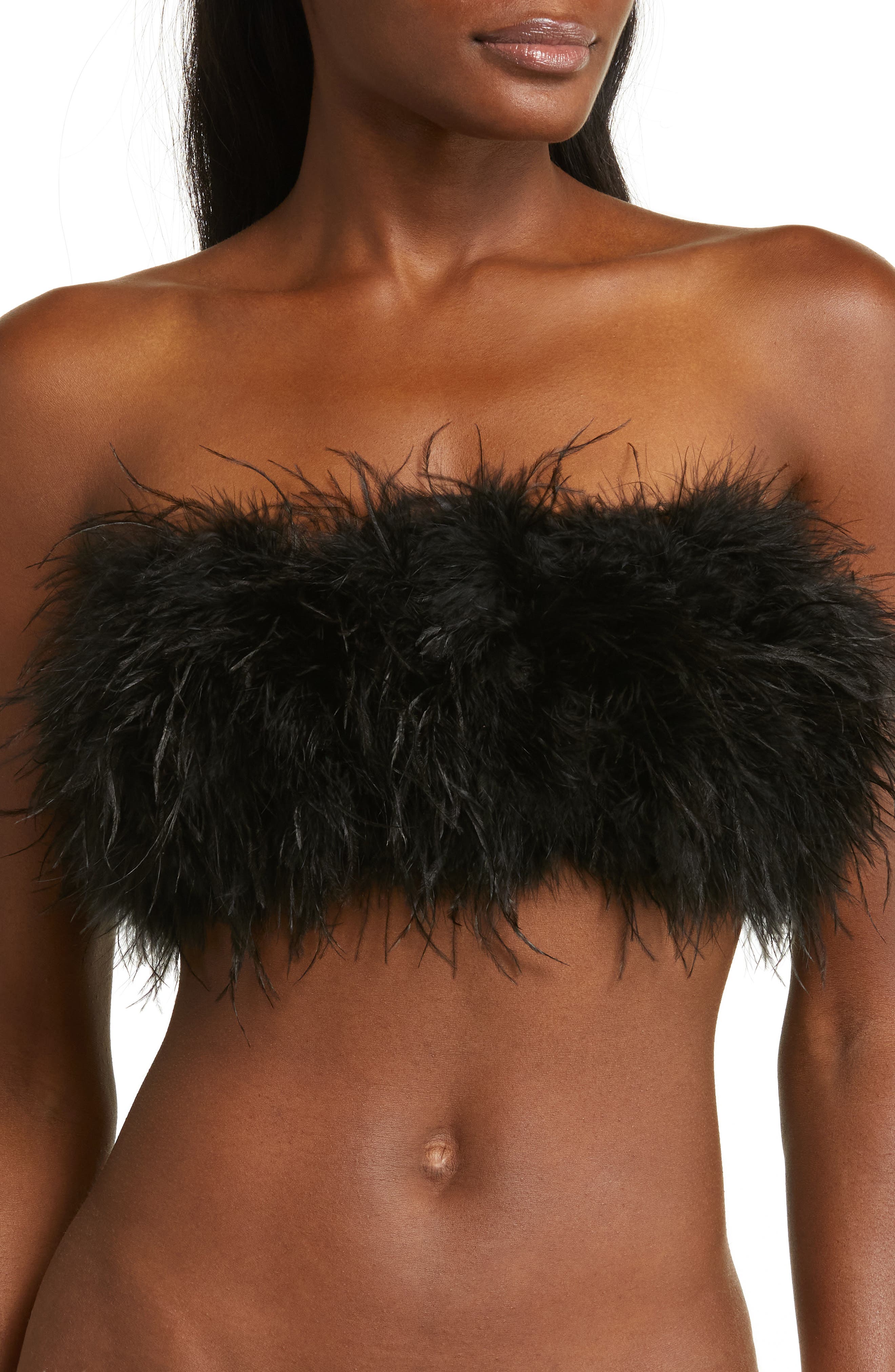 feather bralette top