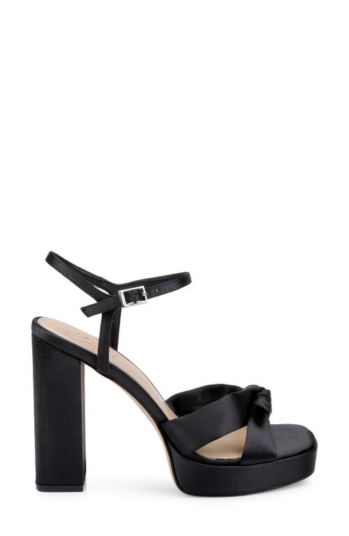 Jewel Badgley Mischka Women's Valencia Square Toe Evening Platform Sandals In Black