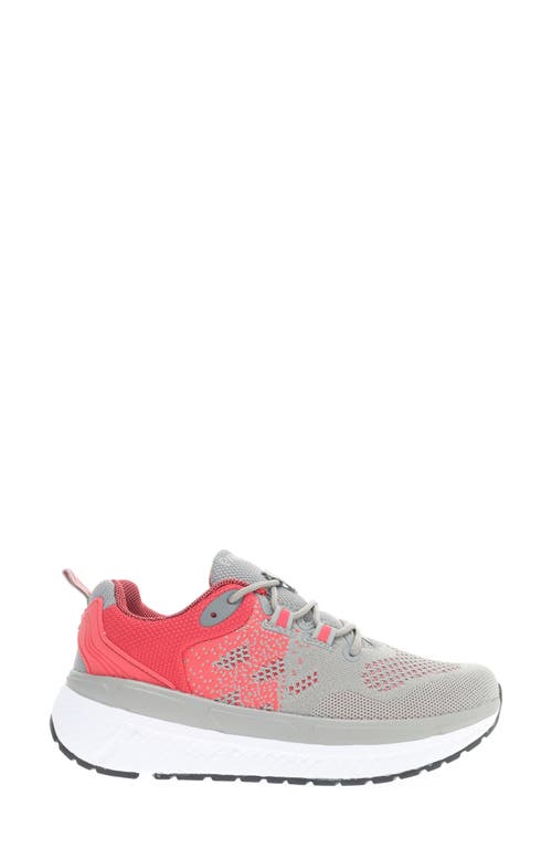 Propét Women's Ultra Sneakers In Light Grey & Salmon In Grey/salmon