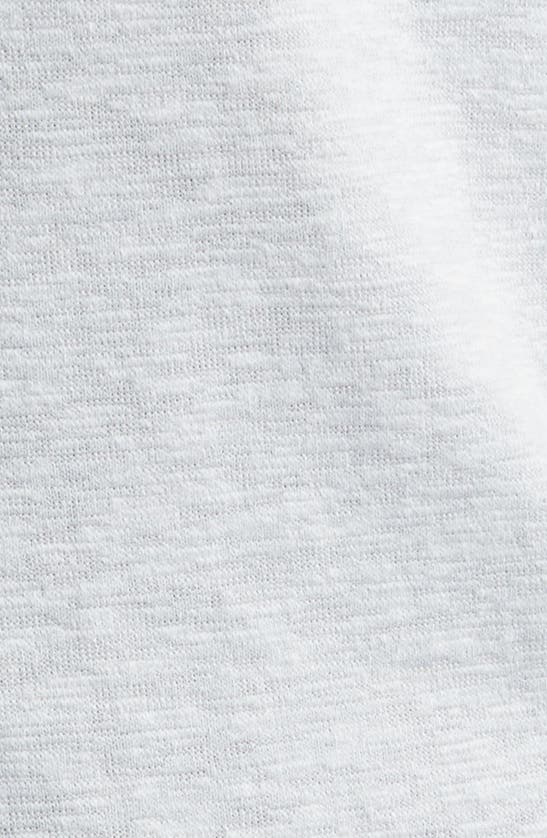 Johnston & Murphy Short Sleeve Slub Knit Button-up Shirt In Gray