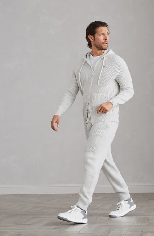 Shop Brunello Cucinelli Knit Joggers In Fog