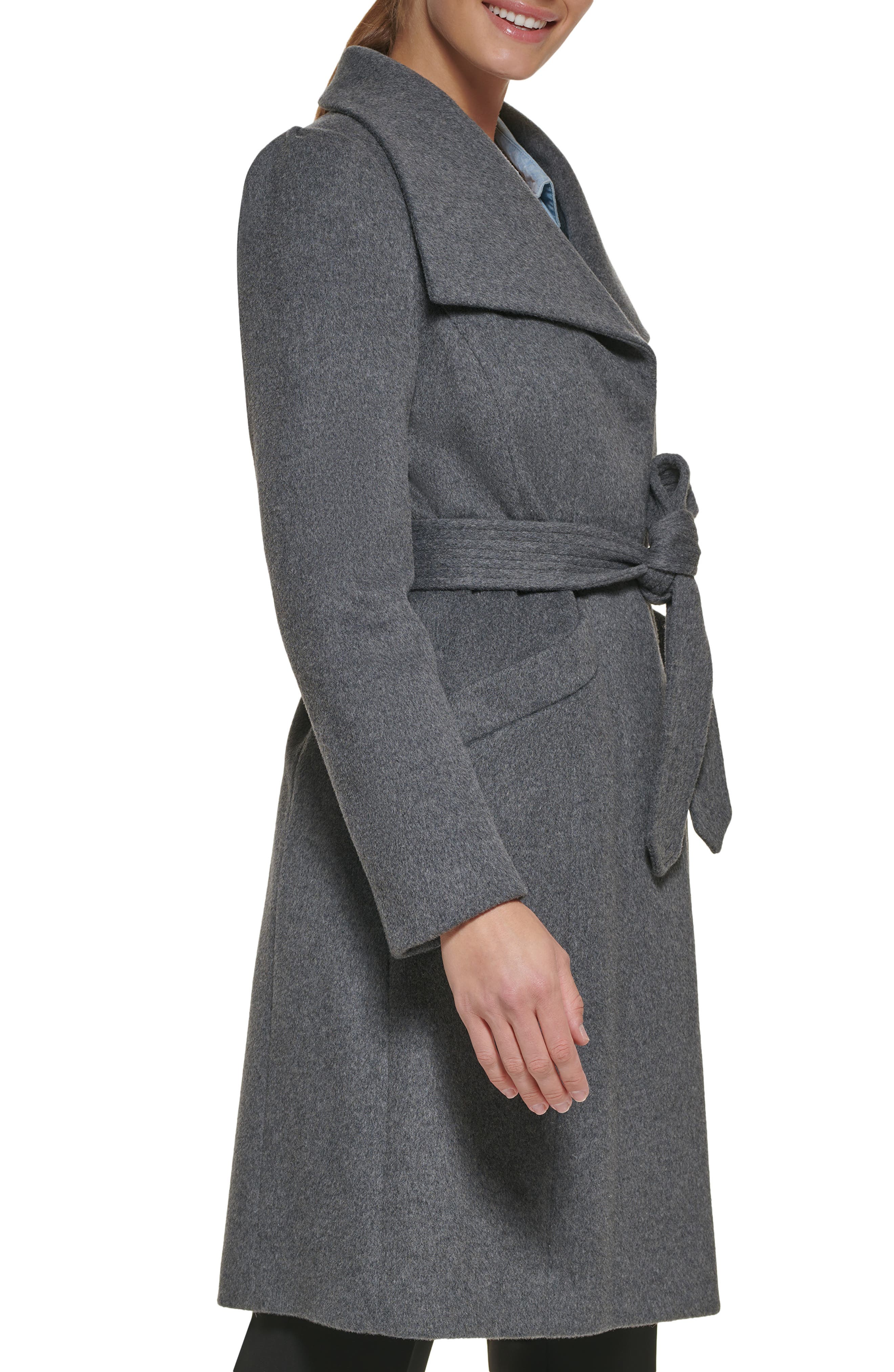 karl lagerfeld wrap coat