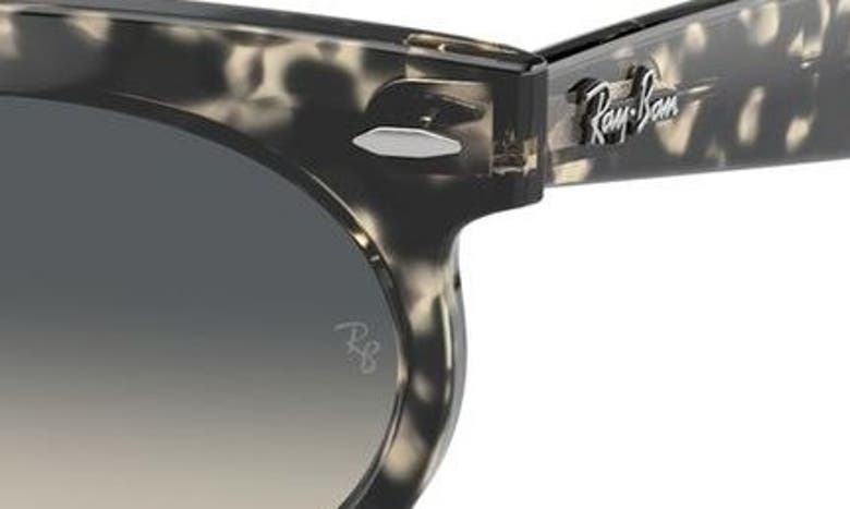 Ray Ban Wayfarer 53mm Oval Sunglasses In Gunmetal Tort