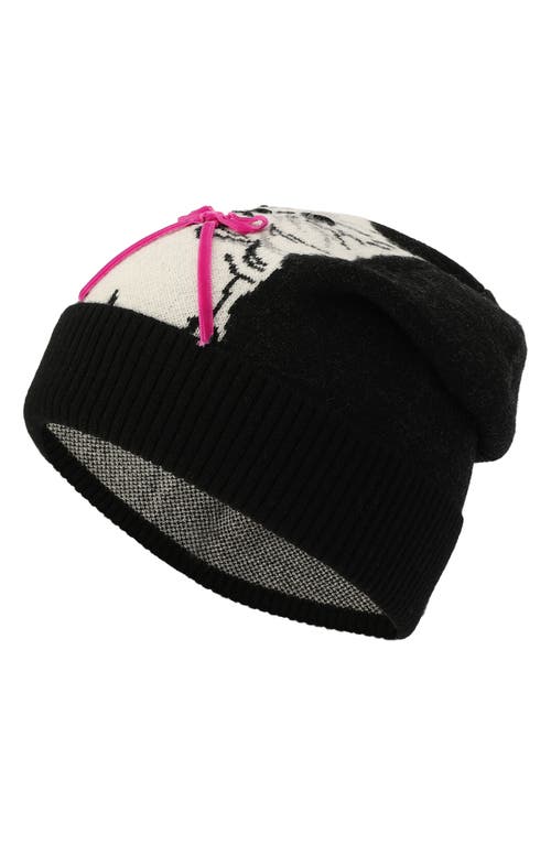 Shop Kate Spade New York Pretty Kitty Beanie In Black