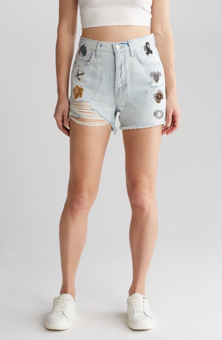 7 For All Mankind Ayla Baggy Cutoff Denim Shorts Nordstromrack