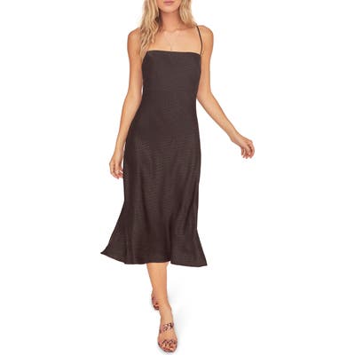 Astr The Label Trinity Sleeveless Midi Dress, Black