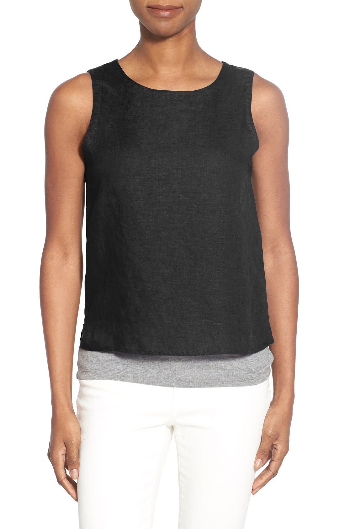 eileen fisher linen shell