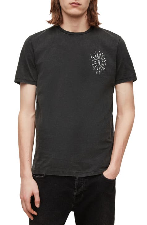 AllSaints - T-shirt à imprimé graphique - Noir
