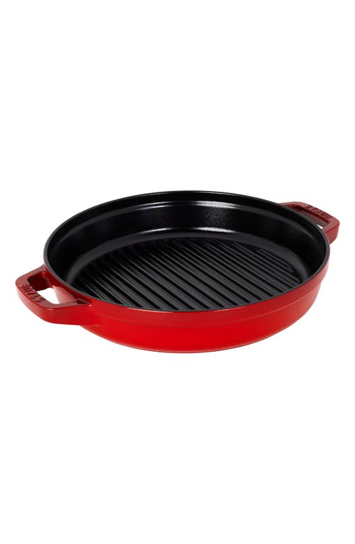 Staub 4-piece Stackable Cast Iron Cookware Set In Cherry
