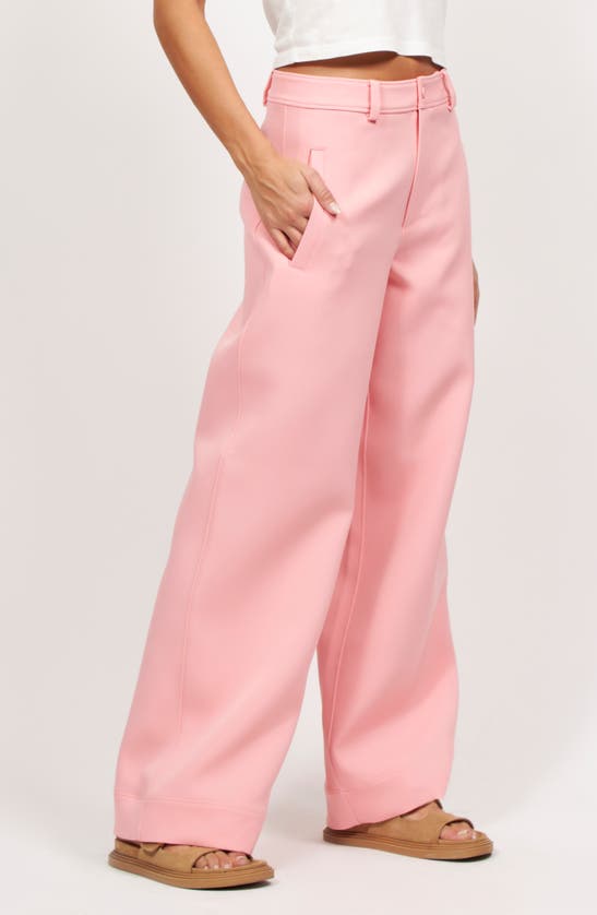 Shop Equipment Andres Wide Leg Pants In Flamingo Pink