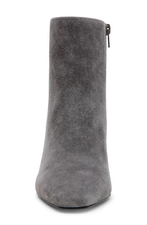 Shop Steve Madden Aidan Bootie In Grey Suede