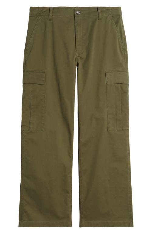 Shop Bp. Baggy Cotton Stretch Twill Cargo Pants In Olive Night