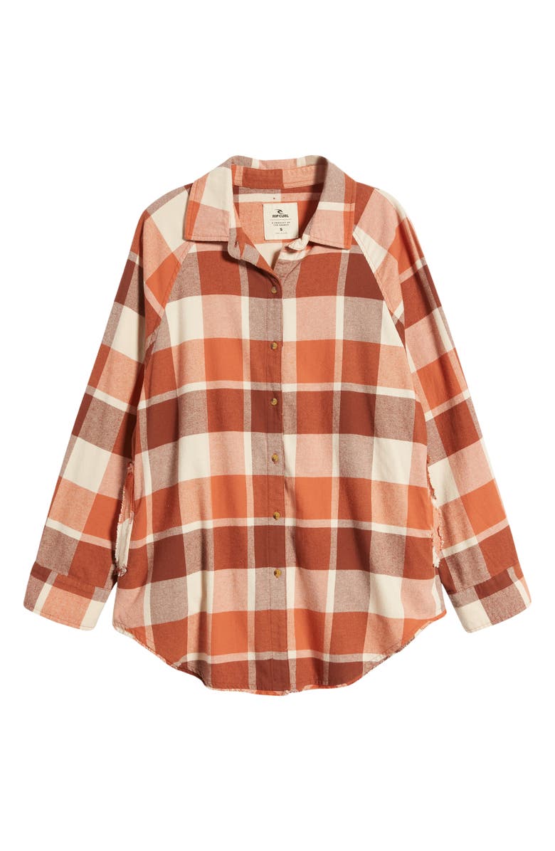 Rip Curl Pacific Dreams Cotton Flannel Shirt, Alternate, color,