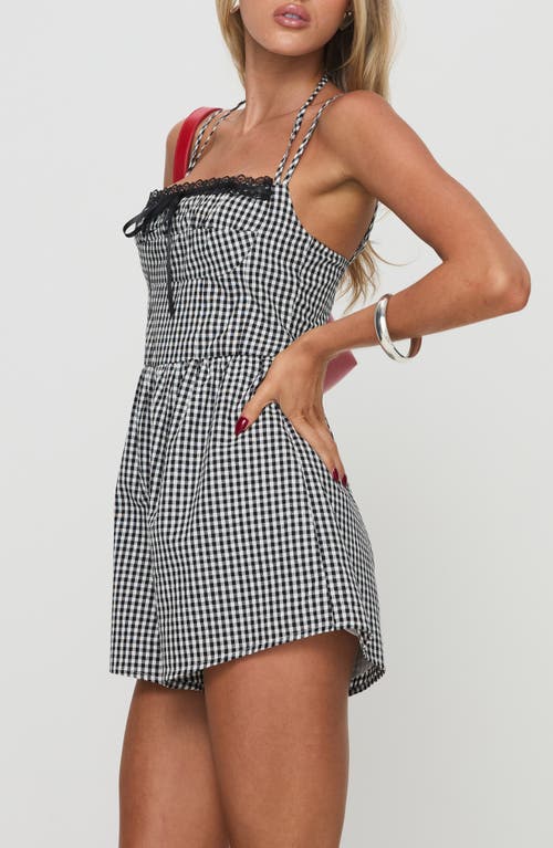PRINCESS POLLY PRINCESS POLLY TRYNIA GINGHAM COTTON ROMPER 