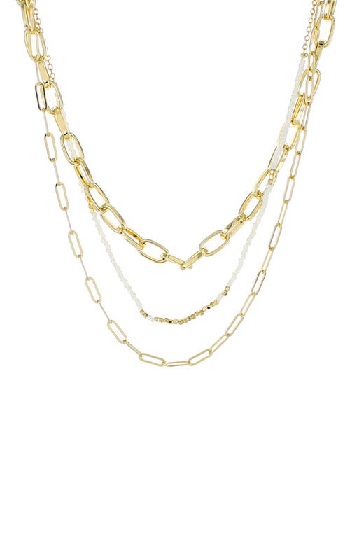 Panacea Layered Chain Necklace in Gold at Nordstrom