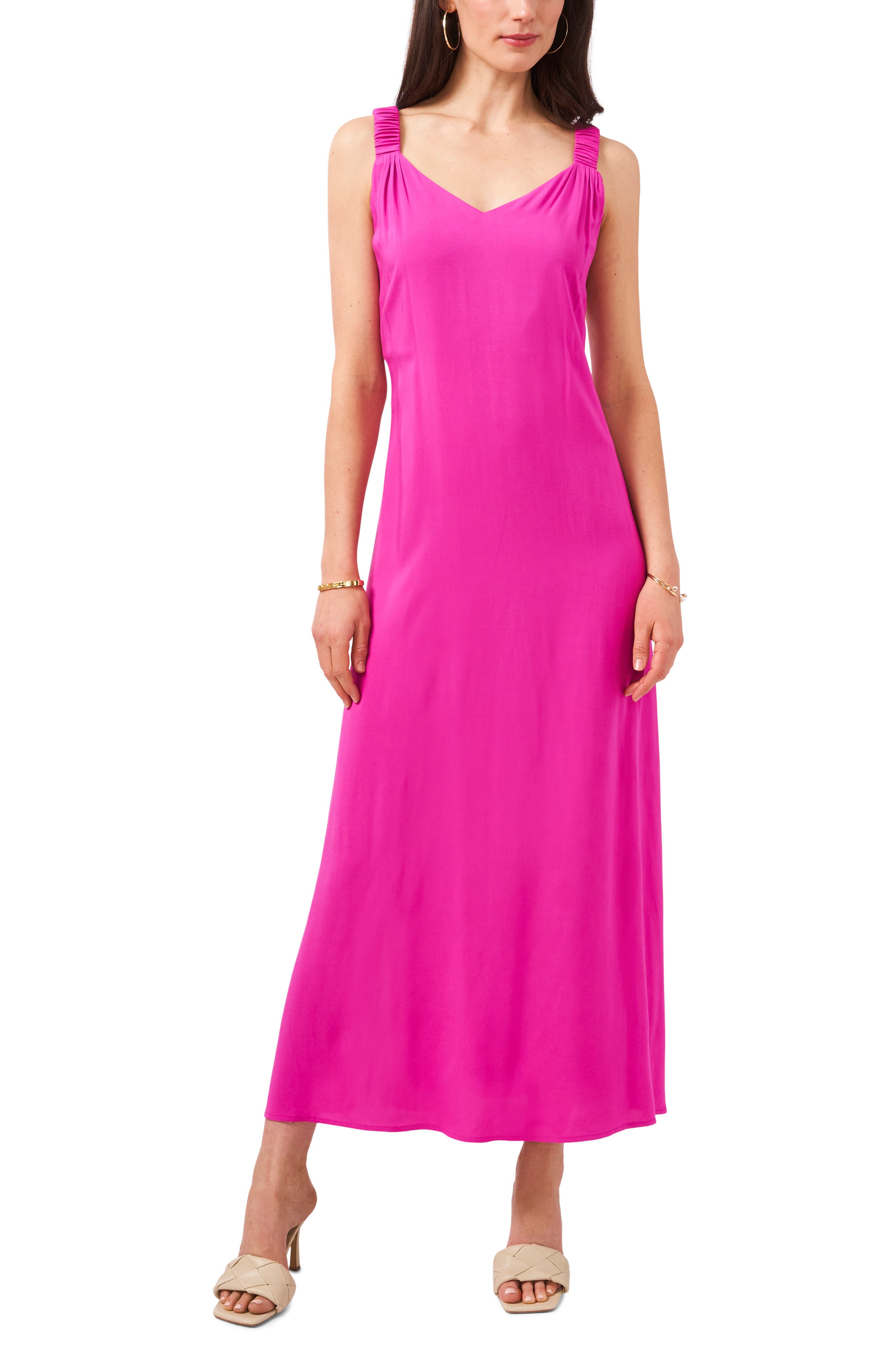vince camuto pink gown