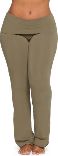SKIMS, Pants & Jumpsuits, Nwt Skims Cotton Jersey Foldover Pant In Brick  Sz Xs Rare