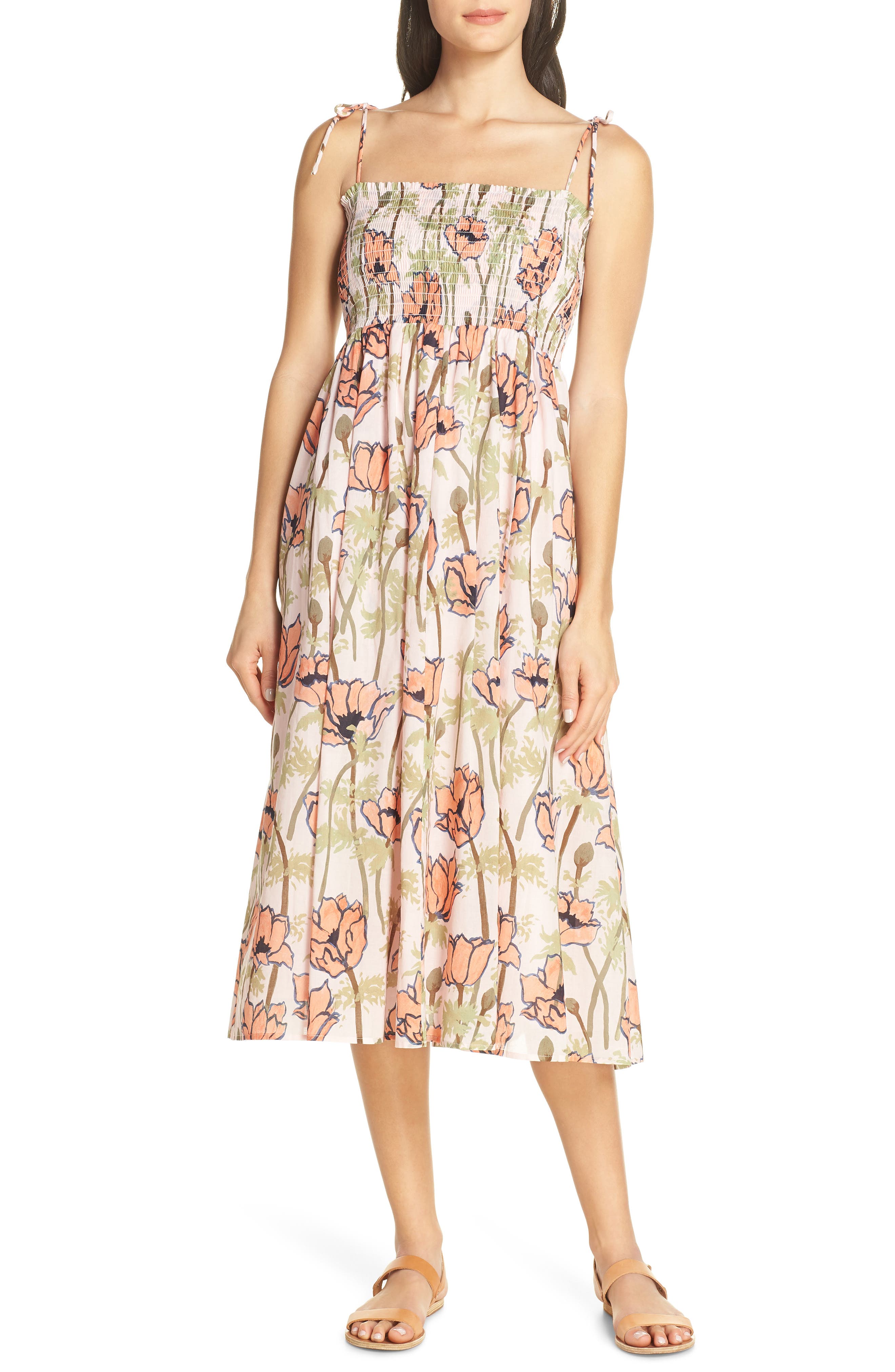 Tory Burch Painter Iris Convertible Cover-Up Dress, Pink