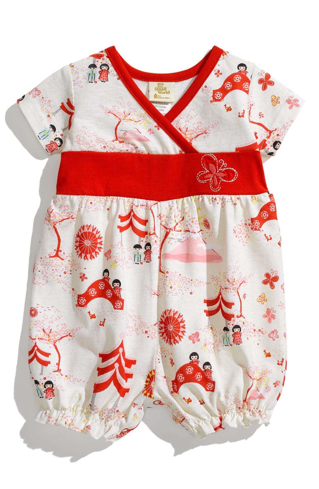 Disney, It's a Small World Kimono Bodysuit (Infant) Nordstrom