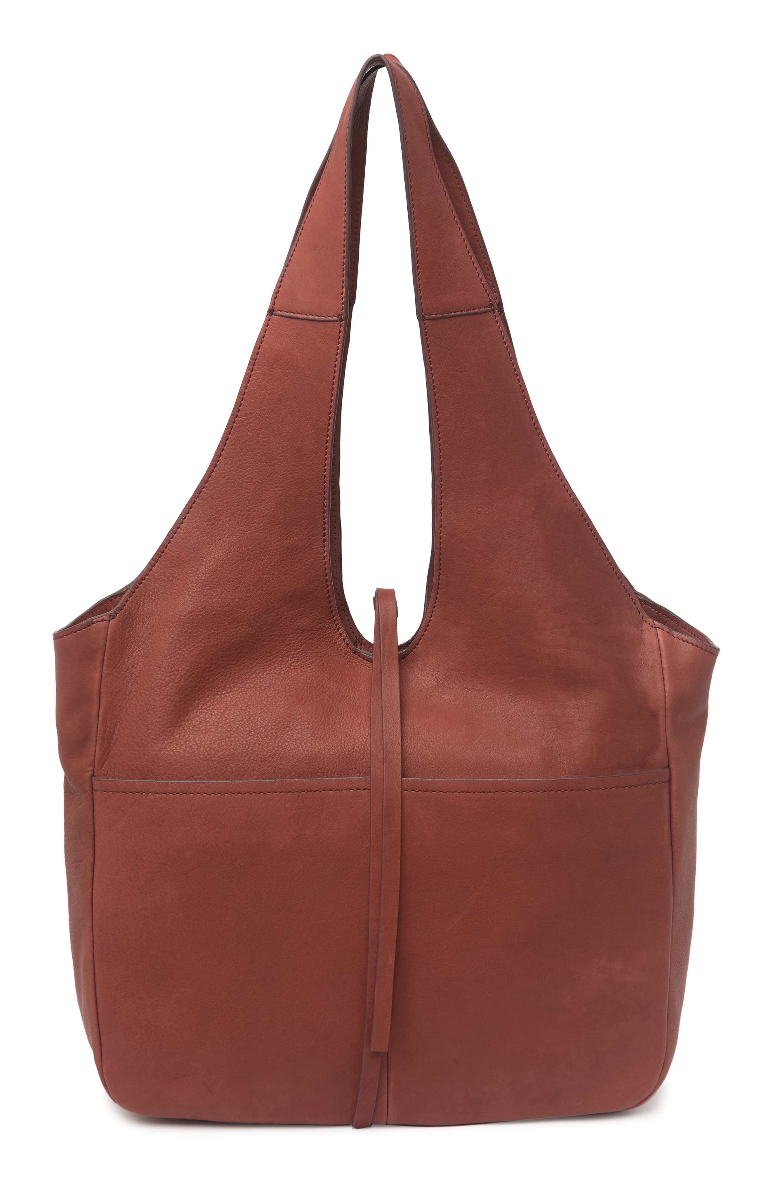 Lucky Brand Rhyn Leather Hobo Bag In Red 01