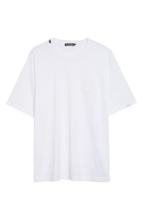 Dolce & Gabbana Cotton Crew-neck T-shirt In White