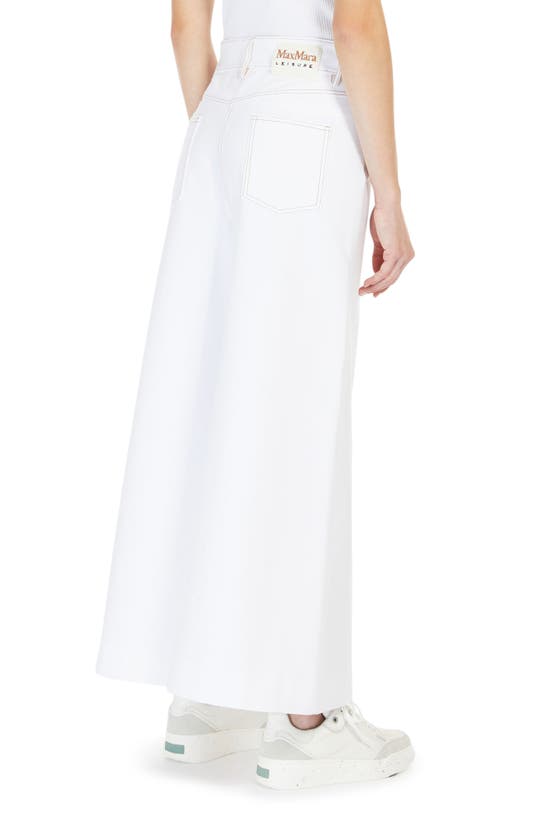 Shop Max Mara Foster Wide Leg Jersey Trousers In White